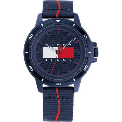 TOMMY HILFIGER Mod. 1791997 men's multifunction quartz watch with a 42mm mineral dial and official box, water-resistant up to 3 ATM.