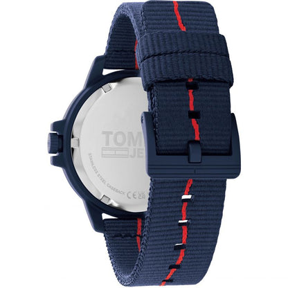 TOMMY HILFIGER Mod. 1791997 blue strap quartz analog watch, multifunction, water resistant 3 ATM, official packaging included.