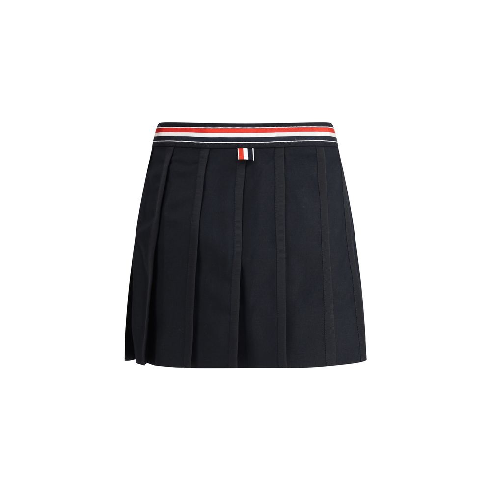 Thom Browne Black Wool Mini Skirt Thom Browne