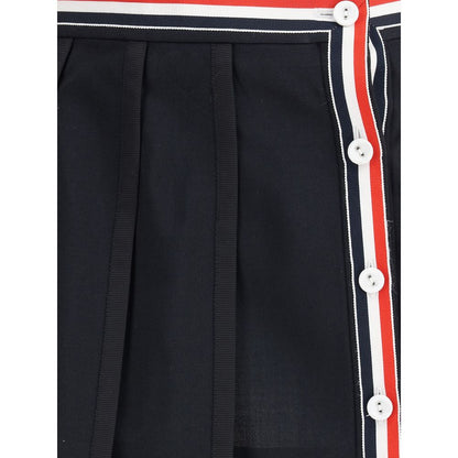 Thom Browne Black Wool Mini Skirt Thom Browne