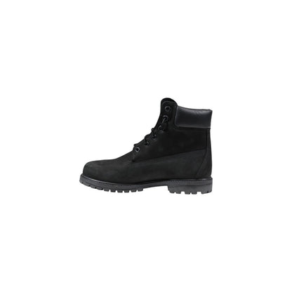 Timberland Black Leather Lace-Up Boots Timberland