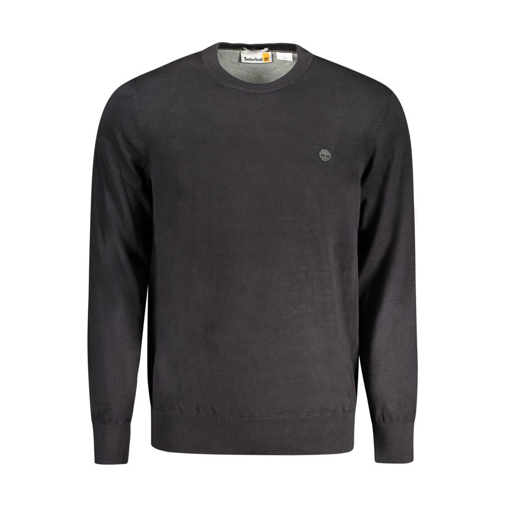 Timberland Black Organic Cotton Men Sweater