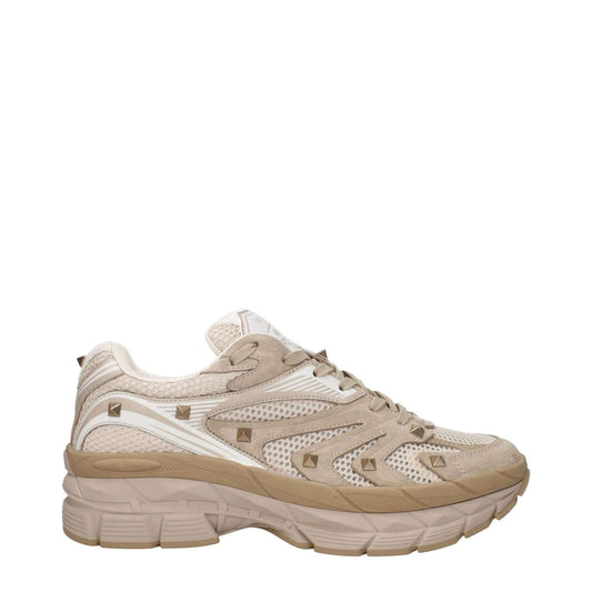 Valentino Garavani Beige Fabric Low Top Sneakers