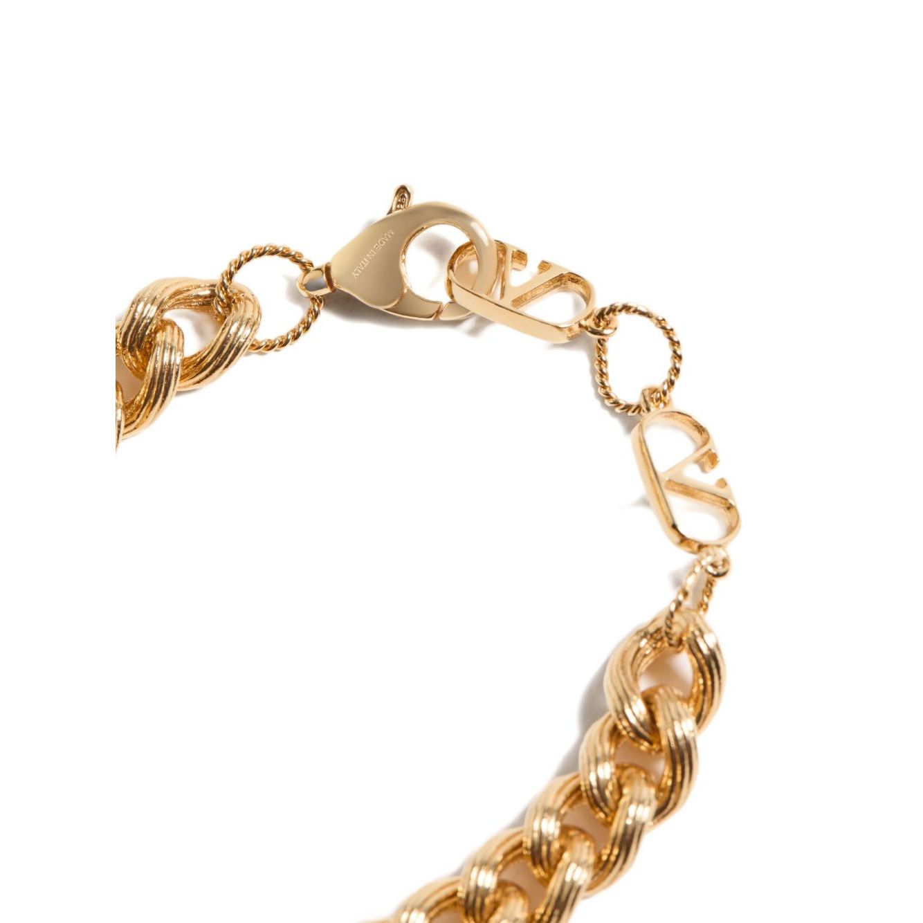 Valentino Garavani Coeur Royal Bracelet with chunky chain and lobster claw fastening