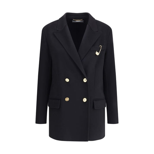 Versace Black Cashmere Coat