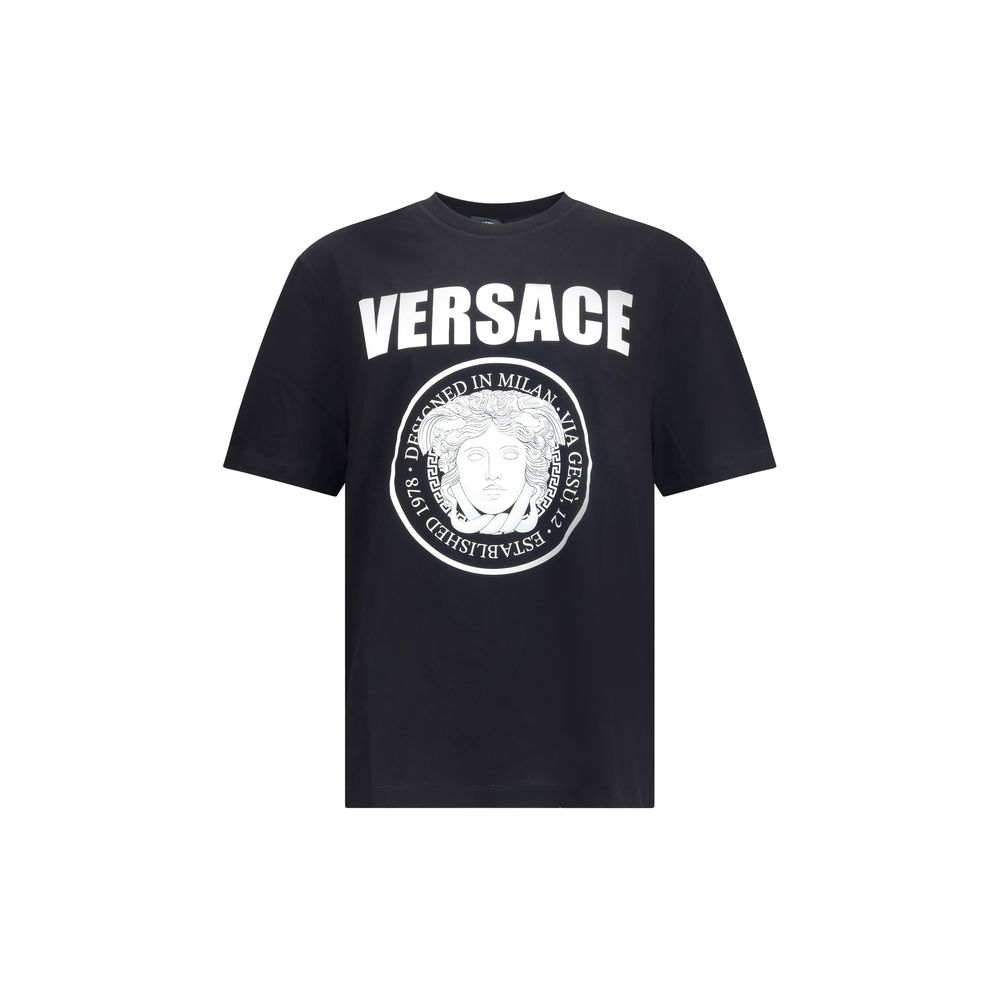 Versace Black Cotton T-Shirt
