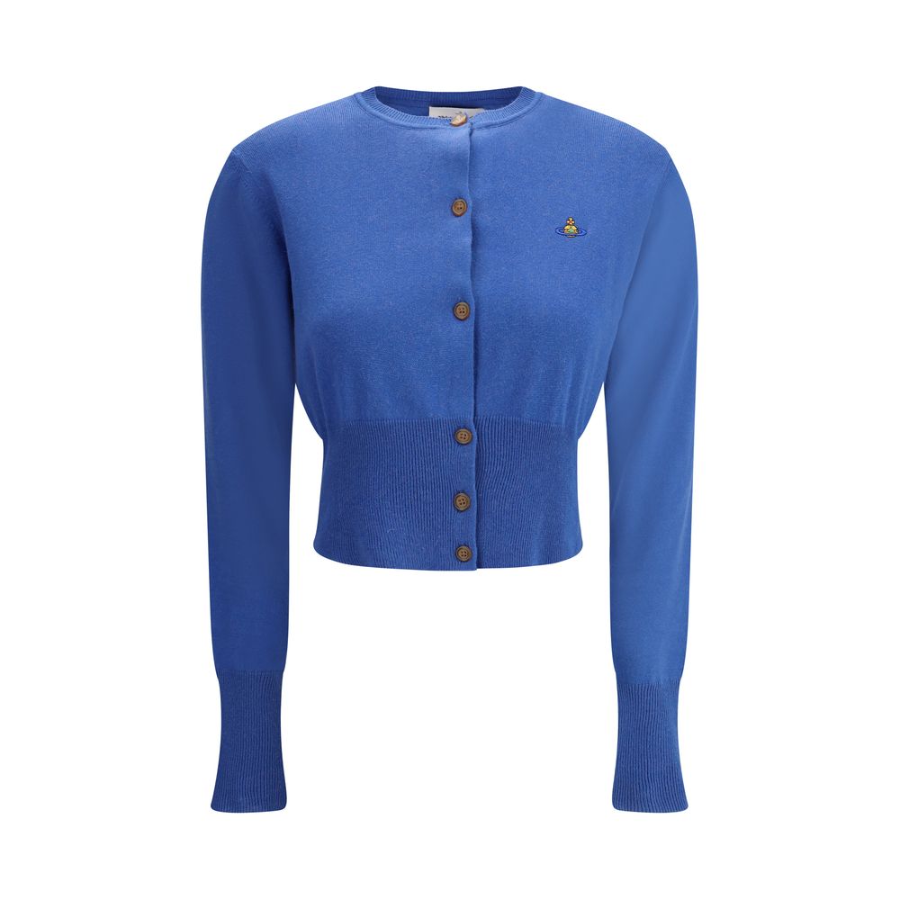 Vivienne Westwood Blue Cotton Cardigan Vivienne Westwood