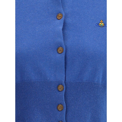 Vivienne Westwood Blue Cotton Cardigan Vivienne Westwood