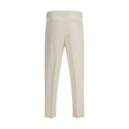 ZEGNA White Cotton Dress Pants ZEGNA